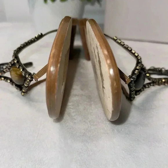 Jimmy Choo SZ 9 Brown tiger eye sandals - Picture 5 of 9